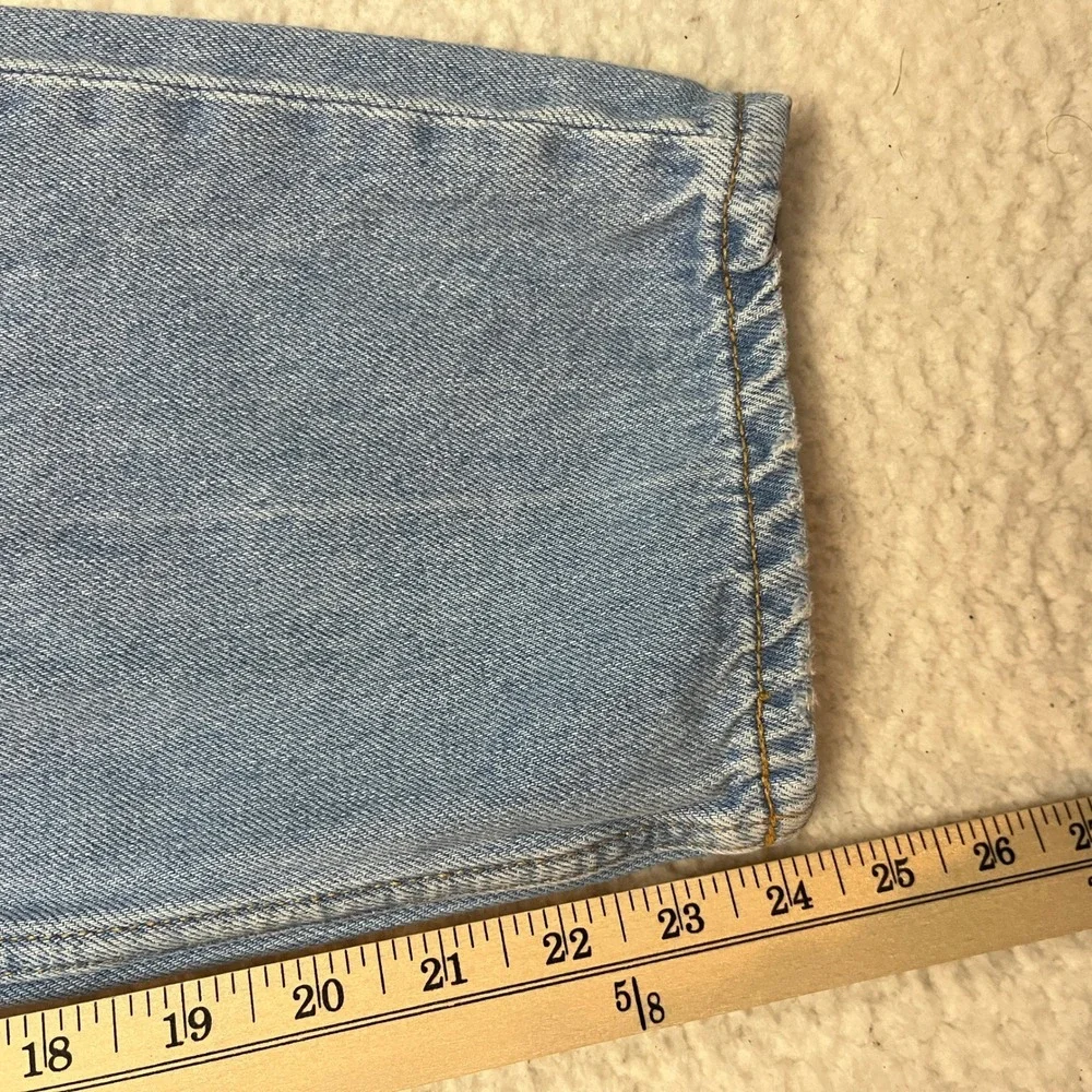 Old Navy Jeans Boys 16 Blue Slouchy Straight High Rise Distressed Built-In Tough